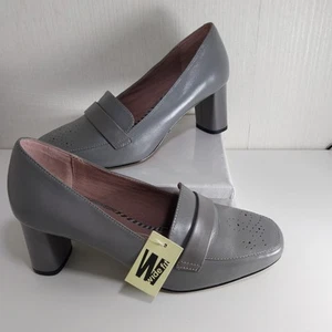 Next Size 6 Wide Fit Shoes Office Work Smart Rrp£45 Grey - Picture 1 of 7