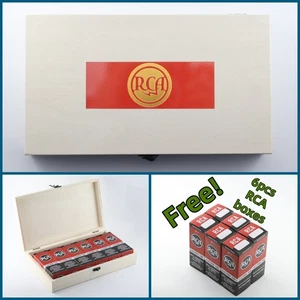 Caja de madera de almacenamiento RCA para tubos de vacío cajas de tubos libres para 201A 171A 6F8G 6C5G - Imagen 1 de 11