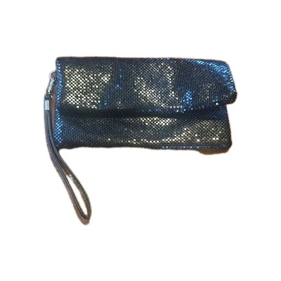  Christopher & Banks Mujer Bolso sin asas Muñequera Cartera Lentejuelas Negro Nuevo Con Etiquetas  Foto 1 de 4