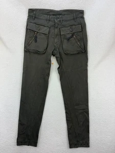 Studio Rundholz Gmbh Pants Women’s Size 4 Green Zip Pocket Utility Style - Picture 1 of 15