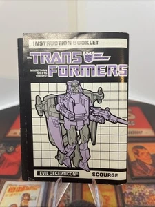 1986 Transformers G1 Scourge instructions book manual - Picture 1 of 12