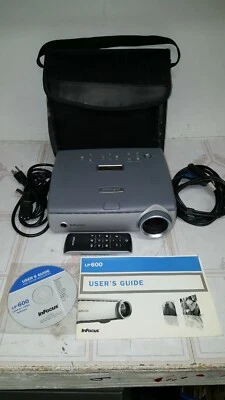 InFocus LP600 2000 Lumen DLP Projector ONLY 66 Lamp Hours! W/Extras - Image 1 of 4
