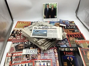 WORLD TRADE CENTER 9/11 Sept.11 2001 ZEITUNGEN & ZEITSCHRIFTEN LOT 911 HISTORISCH - Bild 1 von 15