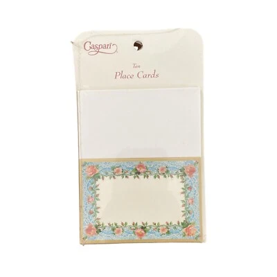 Vintage Caspari Floral Place Cards | Set of 10 - Image 1 of 2