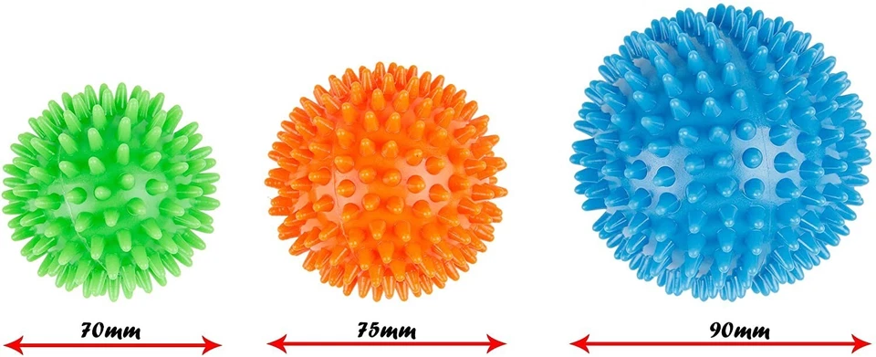 RHEME Spiky Massage Ball - Pack of 3 by ResultSport - 6cm, 8cm, 10cm - Plantar Fasciit