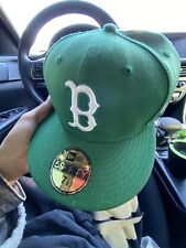 Men's Boston Red Sox New Era Kelly Green White Logo 59FIFTY Fitted Hat