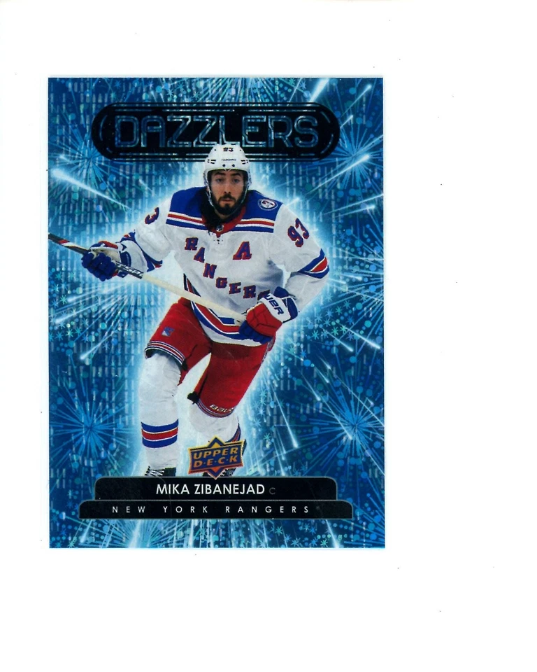 2022-23 Upper Deck Series 1 Blue Dazzlers #DZ-45 Mika Zibanejad - Image 1 of 1