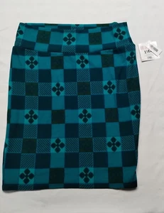 LuLaRoe Cassie Rock 3XL knielang ungefüttert Pull On türkis Blumen Neu mit Etikett TOP - Bild 1 von 11
