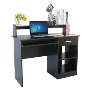 General Style Modern E1 15MM Chipboard Computer Desk Black - Picture 1 of 5