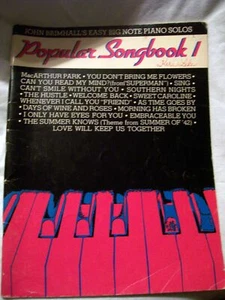 John Brimhall's Easy Big Note Popular Songbook 1 Music/Vocal/Guitar Book - Picture 1 of 9