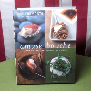 CHEF RICK TRAMONTO signed Amuse-Bouche hors d'oeuvres cookbook 1996 autograph - Imagen 1 de 3