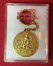 Tokyo Disneyland medal Keychain 8th ANNIVERSARY