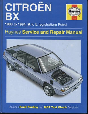 Citroen BX petrol 1983 to 1994 Haynes Manual 1997 good condition free p&p UK - Image 1 of 4
