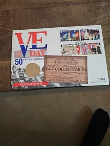 QEII ISLE OF MAN PNC COIN COVER 1995 VE DAY 50TH ANNIVERSARY £2 COIN SEALED - Picture 1 of 4