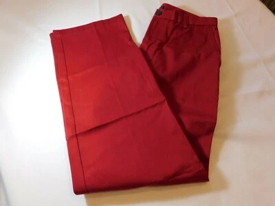  Izod Flat Front Straight American Chino MetrixFit Men's Pants Rio Red 30/32 NWT - Image 1 of 4