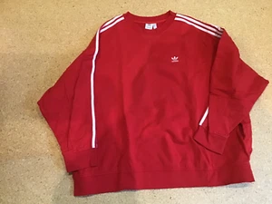 Adidas rotes Sweatshirt oversized Gr. XXL - Bild 1 von 1