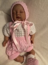 Knitted Sweet Set For 20” Reborn Baby Girl