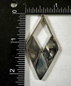 sterling silver abalone pendant - Picture 1 of 3