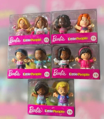 Mattel BARBIE LITTLE PEOPLE 2Pack CHOOSE Swim Camp Wellness Sleep Birthday - Image 1 of 4