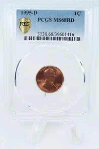 1995-D PCGS MS68RD Lincoln Memorial Cent Business Strike 1C - Picture 1 of 2