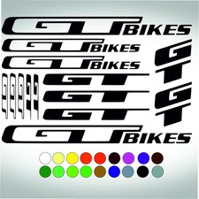 GT Bikes Vinyl Bike Stickers Decals Kit Frame Bicycle Cycling Sport MTB Road