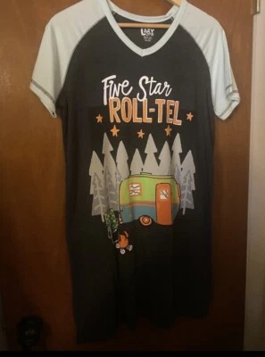 NEW Lazy One Night Shirt FIVE STAR ROLL-TEL Camper S/M Shirt - Image 1 of 4