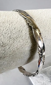 Vintage TAXCO Sterling Armreif Armband - gewickeltes Seil Design - 8,0" 15,3 g - Bild 1 von 3