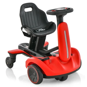 Kids 6V Ride On Drift Car Electric Drifting Go Kart for Kids w/ 360° Spin Red - Picture 1 of 8