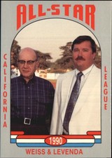 1990 California League All-Stars Cal League Cards #31 John Levenda/Bill Weiss
