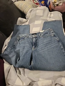 NWT! Free Assembly 90’s NEW DARK BLUE Straight Leg Jeans.Size 10 - Picture 1 of 7