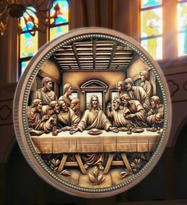 The Last Supper Challenge Münze Heiliges Andenken Christlicher Glaube Münze Sammlerstück - Bild 1 von 10