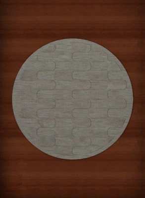 Gray Grid Waves Curves Blocks Transitional Area Rug Geometric DV9 - Image 1 of 2
