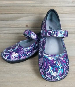 Alegria Damenschuhe Belle Gr. EUR 37 Mary Jane Krankenschwester Arbeit gebraucht lila - Bild 1 von 22
