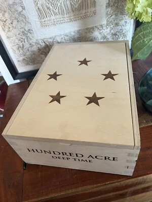 Hundred Acre Empty Wood Wine Box - 2005 Deep Time Cab. 2-750 ml Napa, California - Image 1 of 4