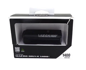 Lezyne Macro Drive 1400+ LED Front Headlight Bike Bicycle Light Lumen Black - Picture 1 of 1