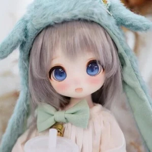 1/4 BJD Doll SD Girl puyoodoll kumako egg 熊妹 4-Free Face Make UP+Free Eyes - Picture 1 of 4