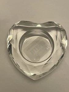 Portavelas de té en forma de corazón de cristal cortado - Imagen 1 de 15
