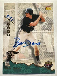 BEN DAVIS 1995 Signature Rookies Draft Picks Autograph #74 871/5000 - Picture 1 of 2