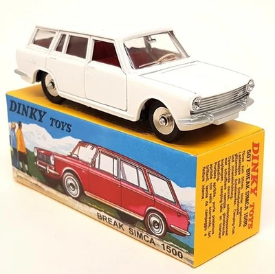 Atlas Dinky Toys Reproduction 507 Simca 1500 Break White Diecast model car - Image 1 of 2
