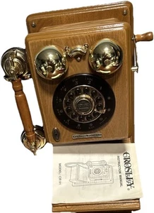Drewniany telefon ścienny Thomas Crosley Museum seria limitowana edycja CR91W - Zdjęcie 1 z 9