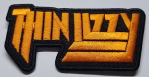 Embroidered Thin Lizzy Rock Band orange Patch approx 2x3.75" - Picture 1 of 2