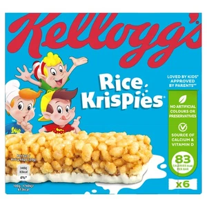 Kellogg's Rice Krispies Müsli und Milch Riegel Box, 6 x 20g - Bild 1 von 2