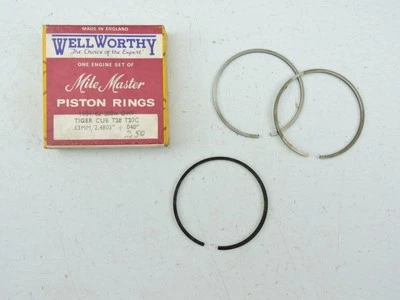 Nuevo de Lote Antiguo Juego de Anillos de Pistón Wellworthy .040 LR5810 Triumph T20 200cc Tiger Cub W35g Foto 1 de 4