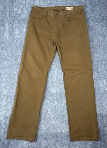 Pantalone Orvis cinque tasche uomo 36x34 elasticizzato marrone escursionismo outdoor - Foto 1 di 8