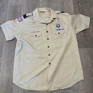 Boy Scouts of America Adult Uniform Shirt Men's 2XL Cotton Blend Made in USA - Picture 1 of 10