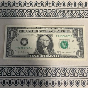 2017 A BIRTHDAY Note $1 Dollar Bill July 23 1984 - Picture 1 of 8