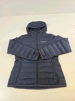 Chaqueta acolchada de plumón Columbia 650 para mujer azul medio ligera LEER DISCO Foto 1 de 4