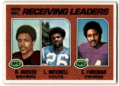 Reggie Rucker/Lydell Mitchell/Chuck Foreman 1976 Topps #202 - Image 1 of 2