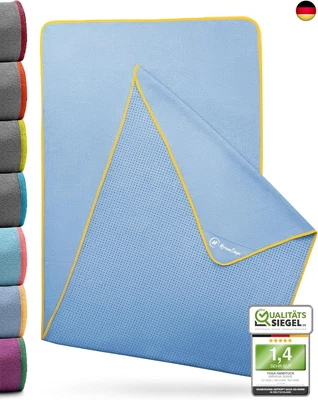 NirvanaShape Yoga Handtuch rutschfest | Hot Yoga Towel mit Antirutsch-Noppen | - Bild 1 von 4