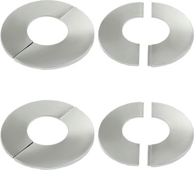 2 Pcs Wall Split Flange, 61 mm/2.4 Inch Stainless Steel Round Escutcheon 61mm  - Image 1 of 4